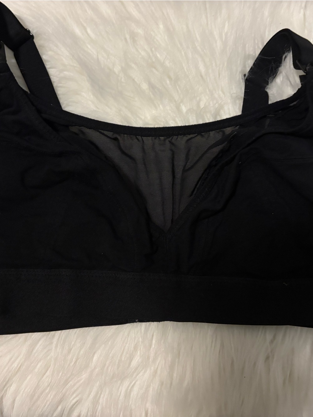 Black Wireless Nursing/Pumping Bra - Comfortable Everyday Support
